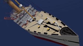 Britannic SOS Modern sinking [upl. by Ardnekat427]