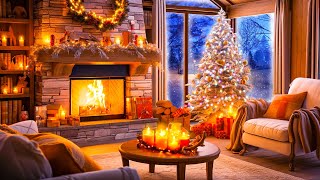 Best Classic Christmas Music With Fireplace 🎄Christmas Living Room Fireplace 🔥 Christmas Carols 2024 [upl. by Kciredor]