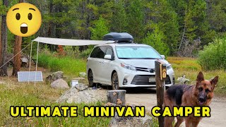 Minivan Camper Tour  After 73000 Miles and Final Upgrade [upl. by Ferrand]