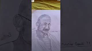 Mahatma gandhi sketch [upl. by Farley]