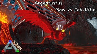 Argentustus Bow vs TekRifle  Boss  Dungeon  Ark Mobile [upl. by Ellon]