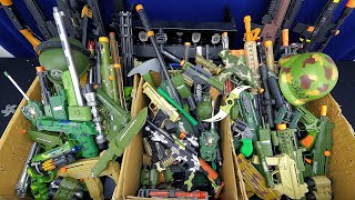 7 Boxes of Military Force Toy Weapons and Equipments Set  Best Camouflage Pistol and Rifles [upl. by Uriel]