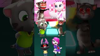 Talking Tom 🆚 Talking Angela 🆚 Talking Tom Exe 🆚 Talking Angela Exe ▶️ Coffin Dance  Tiles Hop [upl. by Elin]