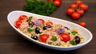 Salată de quinoa cu ton [upl. by Ellingston]