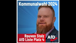 Rouven Stolz  AfDKommunalwahl 2024 in Karlsruhe [upl. by Hameerak]