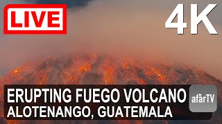 🔴 Live Now 247 Fuego Volcano Eruption in 4K Ultra HD [upl. by Assina]