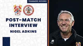 PostMatch  Nigel Adkins reflect on Rovers victory over Accrington Stanley in the BSM Trophy [upl. by Camala]