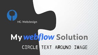 A text circle around an round image Webflow [upl. by Waring711]