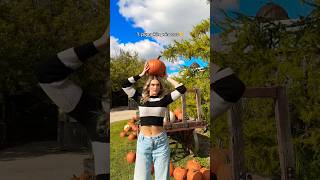 pumpkin patch photoshoot ideas🎃📸 shorts pumpkin photoshoot pose halloween girl october [upl. by Tasha743]