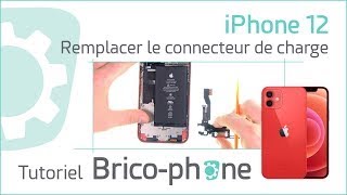 iPhone 12 amp 12 Pro  comment changer le connecteur de charge  Tutoriel Bricophone [upl. by Lajes]