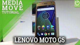 How to Move Media to SD Card in LENOVO Moto G5 Plus [upl. by Tandy]