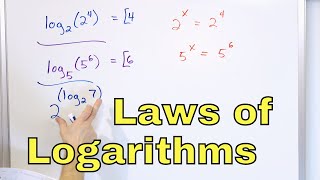 18  Properties of Logarithms Log x  Part 1  Laws of Logs  Calculate Logs amp Simplify [upl. by Akayas]