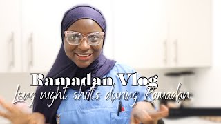 RAMADAN VLOG 🌙 💫 My suhoor Routine  working Long night shifts as a nurse in Ramadan👩🏾‍⚕️ [upl. by Yeniar]