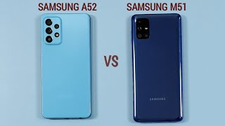 Samsung A52 vs Samsung M51 Speed Test amp Camera Comparison [upl. by Ylle27]