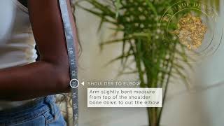 LaShadé Designs  SHOULDER TO ELBOW Measurement [upl. by Ibrad]