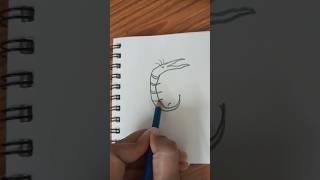 Easy insect drawing youtubeshorts easydrawstepbystep easydrawing drawingideas drawingtutorials [upl. by Sorcha]