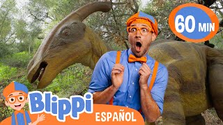 ¡Blippi y el Dino Gigante  Blippi  Moonbug Kids Parque de Juegos [upl. by Eigla]