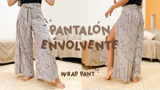 DIY PANTALÓN ENVOLVENTE 2024  SÚPER FÁCIL  WRAP PANT [upl. by Miuqaoj51]