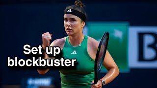 Rome Elina Svitolina ousts No 23 seed to set up blockbuster versus Aryna Sabalenka svitolina [upl. by Evelina]