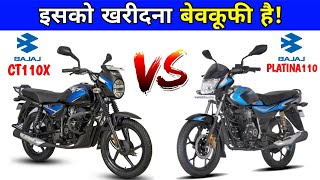 2021 Bajaj Ct110X Vs Platina 110 ABS  Full Details Comparison  Engine Power Mileage OnRoadPrice [upl. by Aicemak]