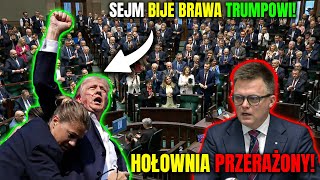 TRUMP WYGRAŁ SEJM BIJE BRAWA NA POCZĄTKU OBRAD MENTZEN OSTRO O SIKORSKIM I PODŻEGANIU DO WOJNY [upl. by Koorb]