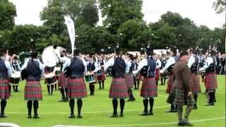 Europeans 2012 Field Marshal Montgomery Pipe Band [upl. by Ynahpit]