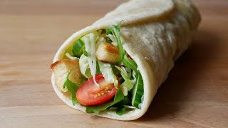 Caesar Salad Wraps Rezept  Caesar Wraps Recipe  ENG SUBS [upl. by Lauter206]