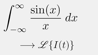 Integral of sinxx using Laplace Transforms [upl. by Hazeghi]