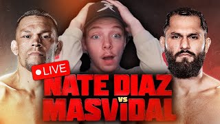 ðŸ”´Nate Diaz vs Jorge Masvidal 2 LIVESTREAM WATCH PARTY  SMOKED [upl. by Enobe]