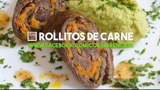 Rollitos de Carne  Carne al horno [upl. by Desmond841]