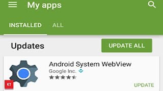 How I enabled and updated android system web view [upl. by Photina]