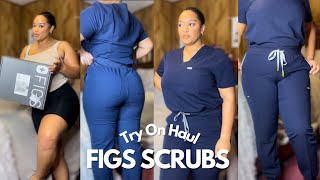 FIGS SCRUB TRY ON HAUL  CAYLA GAMBRELLE [upl. by Polloch]