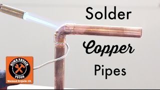 How to Solder Copper Pipe Important Tips  by Home Repair Tutor [upl. by Ltihcox]