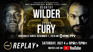 PBC Replay Deontay Wilder vs Tyson Fury 1  Full PPV Fight Card [upl. by Orme495]