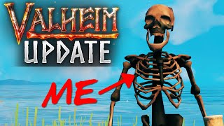 DEATH CHANGES TELEPORT IRON amp MORE Valheim April Fools [upl. by Aksoyn]