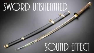 Sword Unsheathed Sound Effect  High Quality [upl. by Tyree]