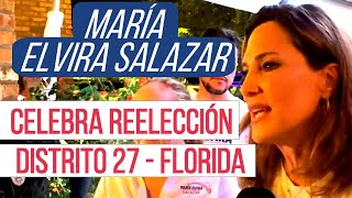 La congresista María Elvira Salazar celebra en Miami su reelección en el Distrito 27 de Florida [upl. by Anilesor]