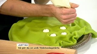 Så gör du din alldeles egna unika födelsedagstårta  Nyhetsmorgon TV4 [upl. by Nyrrat407]