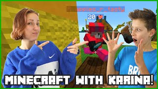 WE HAVENT PLAYED THIS IN SO LONG MINECRAFT WITH KARINA [upl. by Yssis]