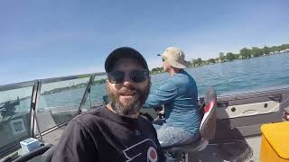 Fishing for walleye on st clair river 2024 [upl. by Renrag]