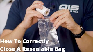 How To Correctly Close A Resealable Bag [upl. by Yralam956]