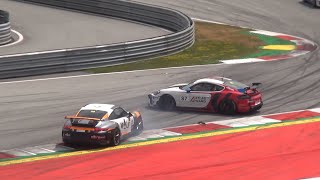 Porsche Sports Cup Red Bull Ring Crashes 2021 [upl. by Ahsenav]