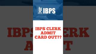 Ibps clerk admit card 2024shorts ibps rrb viralvideo sbi rrbpo [upl. by Florry]