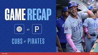 Game Highlights Patrick Wisdom goes 3for4 with a HR as Cubs Clinch Series in Pittsburgh  51224 [upl. by Sonnnie]