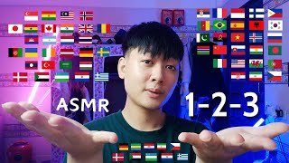 ASMR quot1 2 3quot in 40 Different Languages🌎 [upl. by Bow]