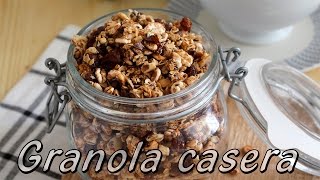 GRANOLA CASERA fácil y rápida  Recetas saludables  Con la masa en las manos [upl. by Friederike541]