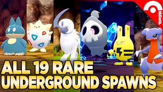 All 19 Rare Grand Underground Spawns in Pokemon Brilliant Diamond amp Shining Pearl [upl. by Jewelle827]