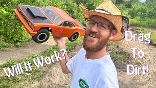 Turning our DR10 Drag Car into a Dirt Monster Canadianrcguy rc backyardtrack [upl. by Rocker148]