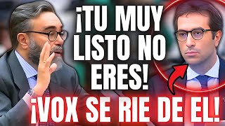 😂¡Diputado de VOX PROVOCA ATAQUE de RISA en el CONGRESO 👉 ¡Mira CÓMO LLAMÓ al MINISTRO de SÁNCHEZ [upl. by Burt]