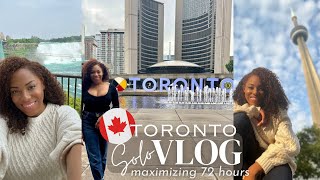 72 HOUR SOLO TRIP TO TORONTO amp NIAGARA FALLS TRAVEL VLOG LIA LAVON [upl. by Ednalrim]